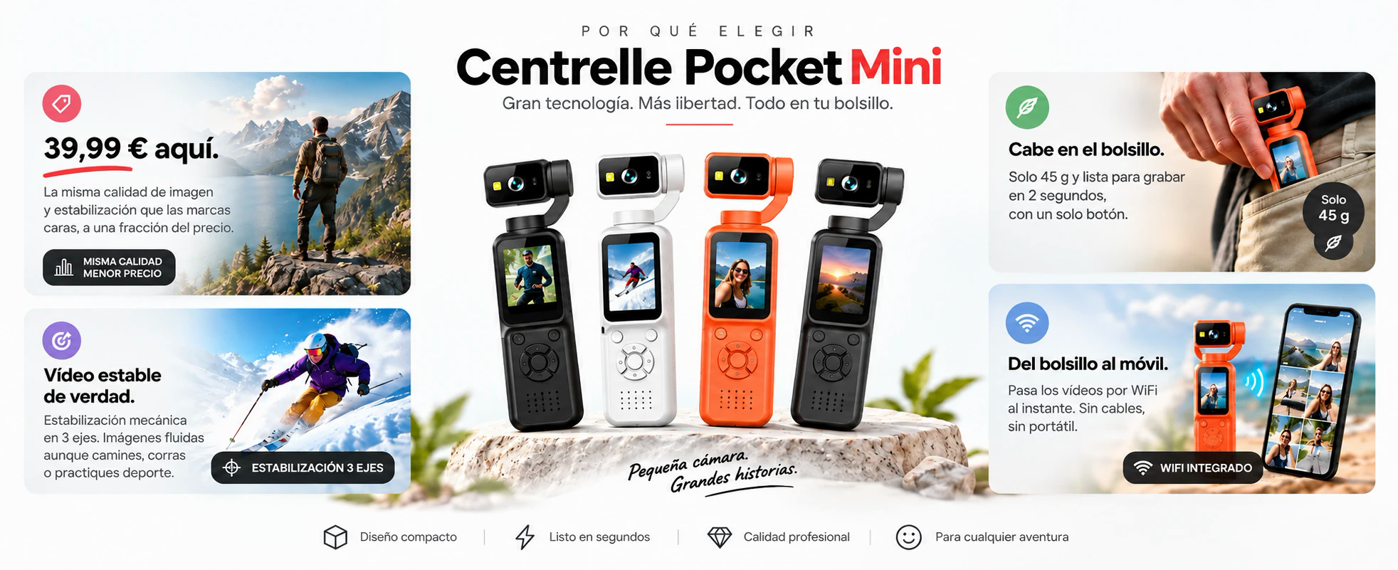 ¿Por qué Centrelle Pocket Mini?