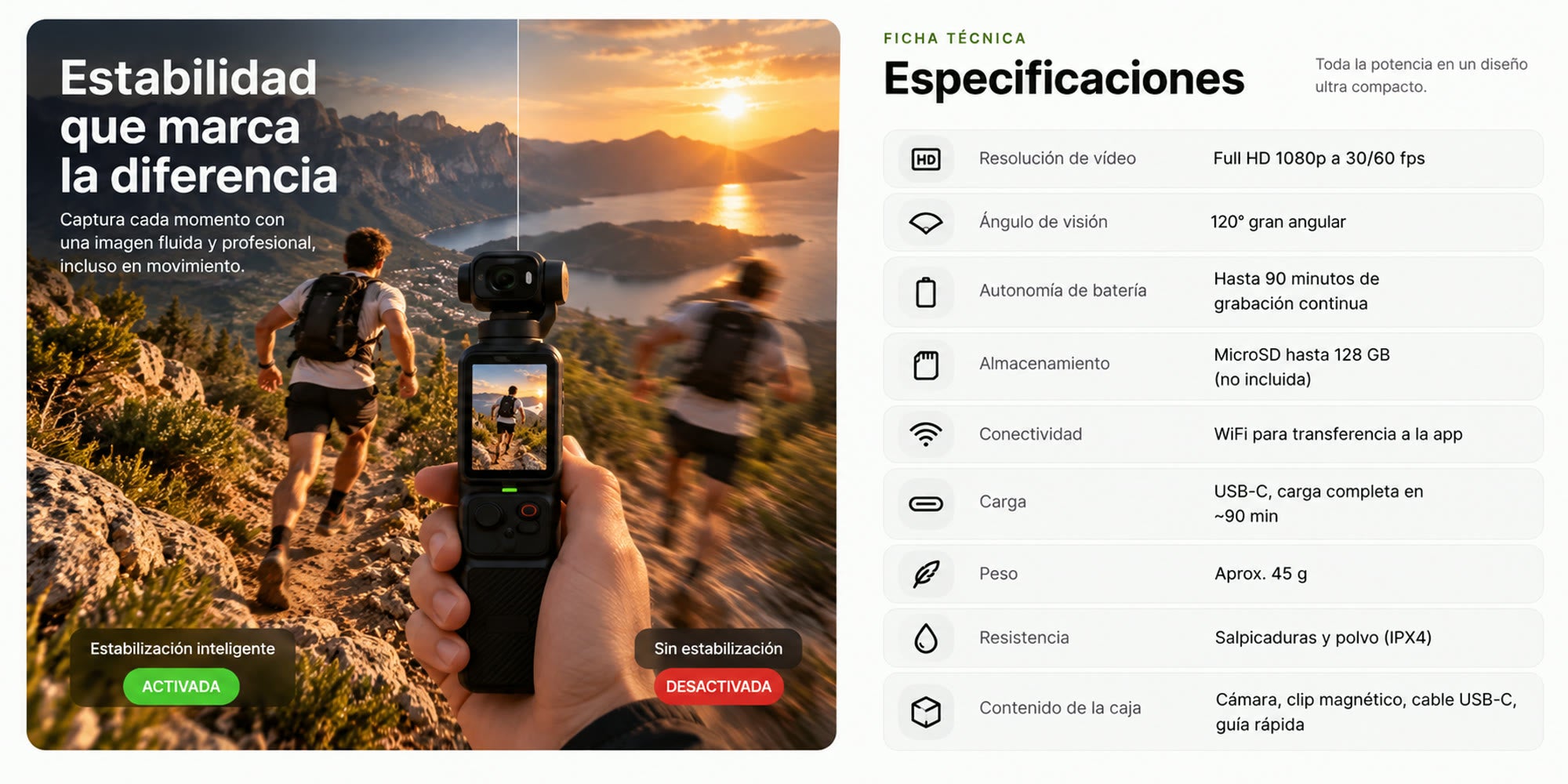 Especificaciones