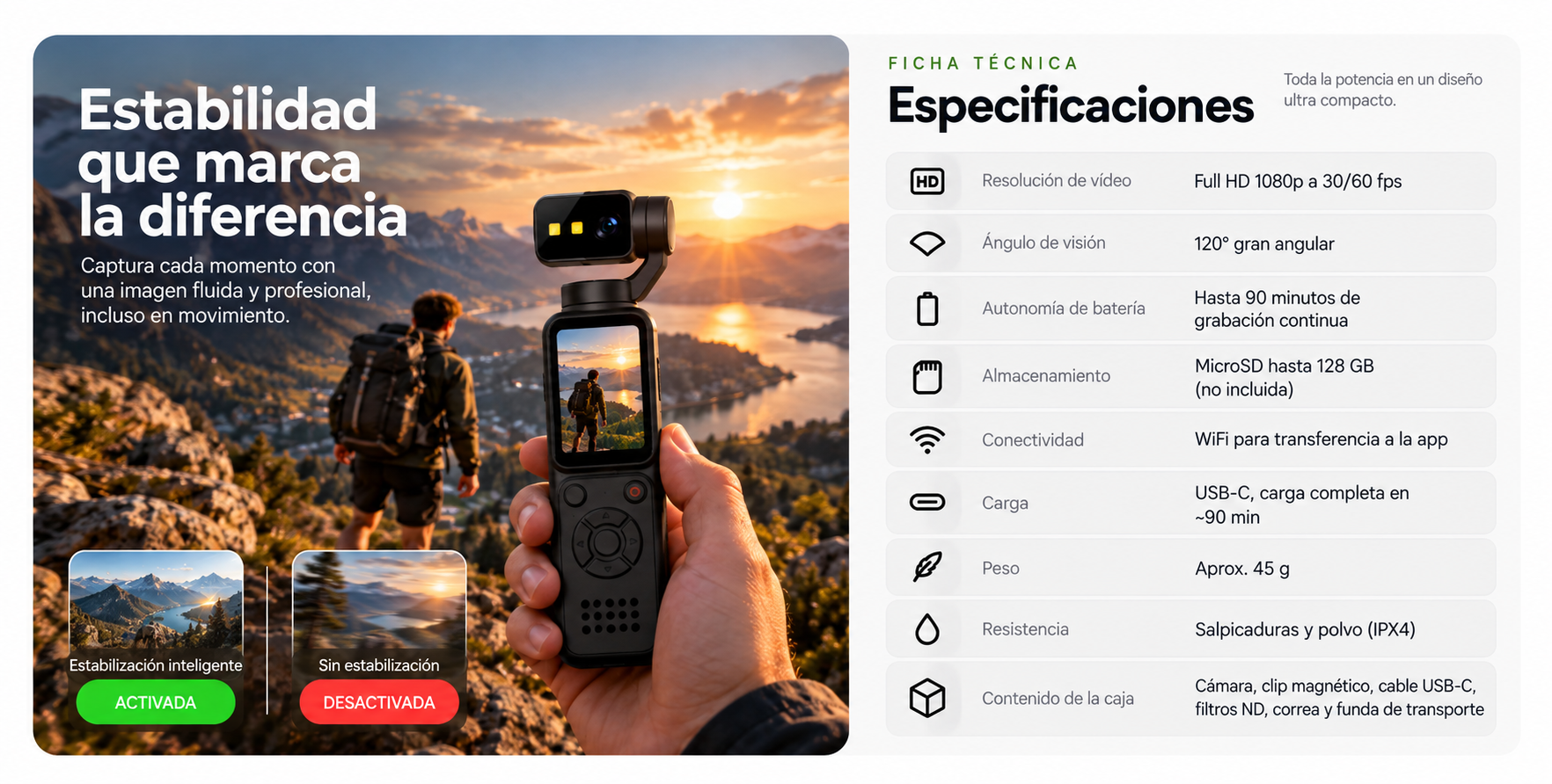 Especificaciones